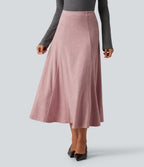 High Waisted A-Line Maxi Casual Skirt — Zephyr — view 1