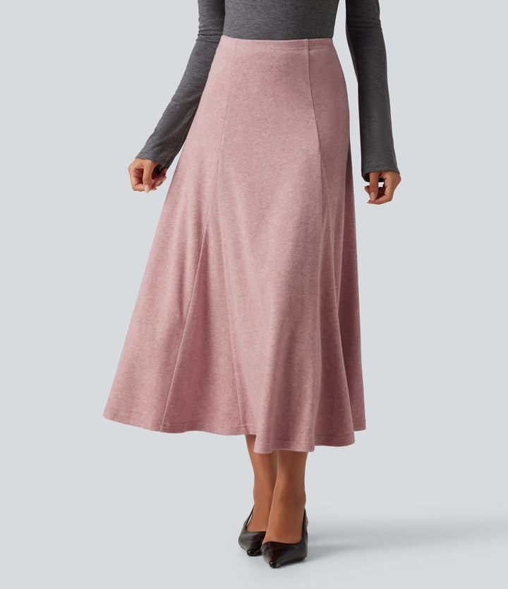 High Waisted A-Line Maxi Casual Skirt — Zephyr — view 1