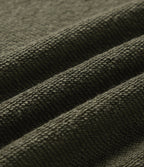 Round Neck Long Sleeve French Terry Casual Sweatshirt — Ivy Green — view 6