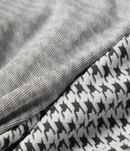 High Waisted Houndstooth Drawstring Yoga Legging with Pockets — Fog Grey Stripe — view 7