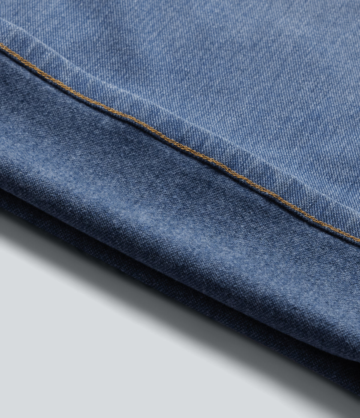 Denim Heat High Waisted Wide Leg Casual Jeans with Pockets — Tide Blue Denim — view 8