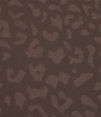 Leopard Print High Waisted Tummy Control Yoga Leggings with Pockets — Prairie Wild Dark Leopard — view 8