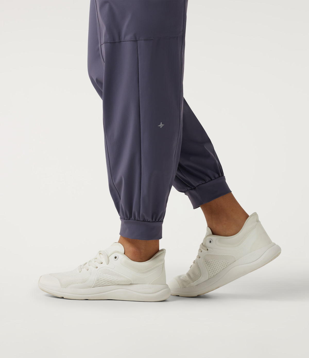 High Waisted Quick Dry InstantCool Running Joggers with Pockets-UPF40+ — Charcoal Blue — view 7
