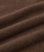 High Waisted Flare Casual Trousers — Thick Earthy Brown — view 8
