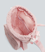 Yoga Crossbody Bag with Zipper Pocket — Crystal Pink — view 6