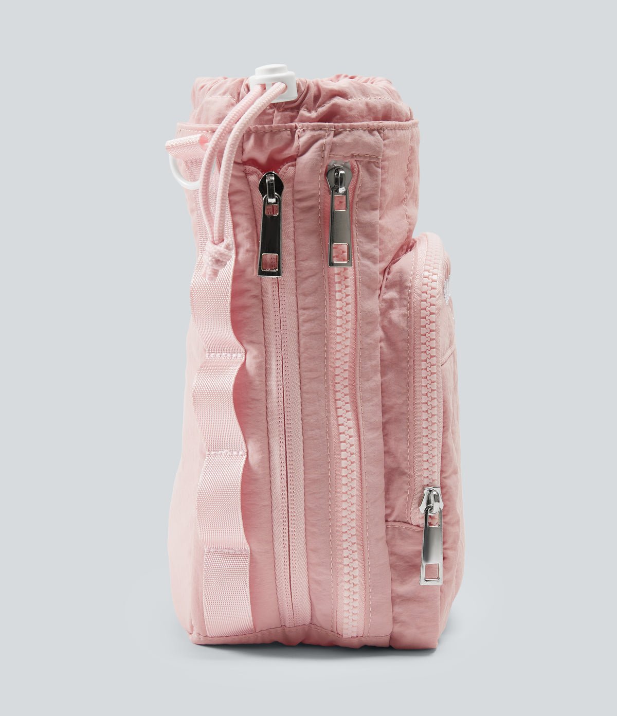 Yoga Crossbody Bag with Zipper Pocket — Crystal Pink — view 3