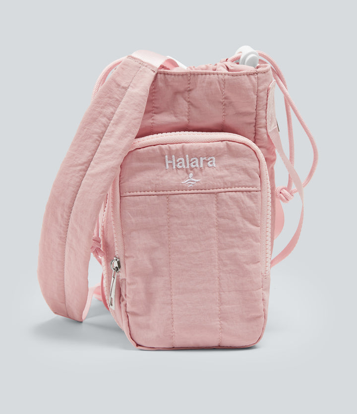 Yoga Crossbody Bag with Zipper Pocket — Crystal Pink — view 1