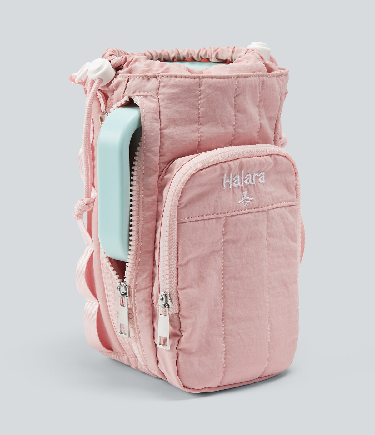 Yoga Crossbody Bag with Zipper Pocket — Crystal Pink — view 4