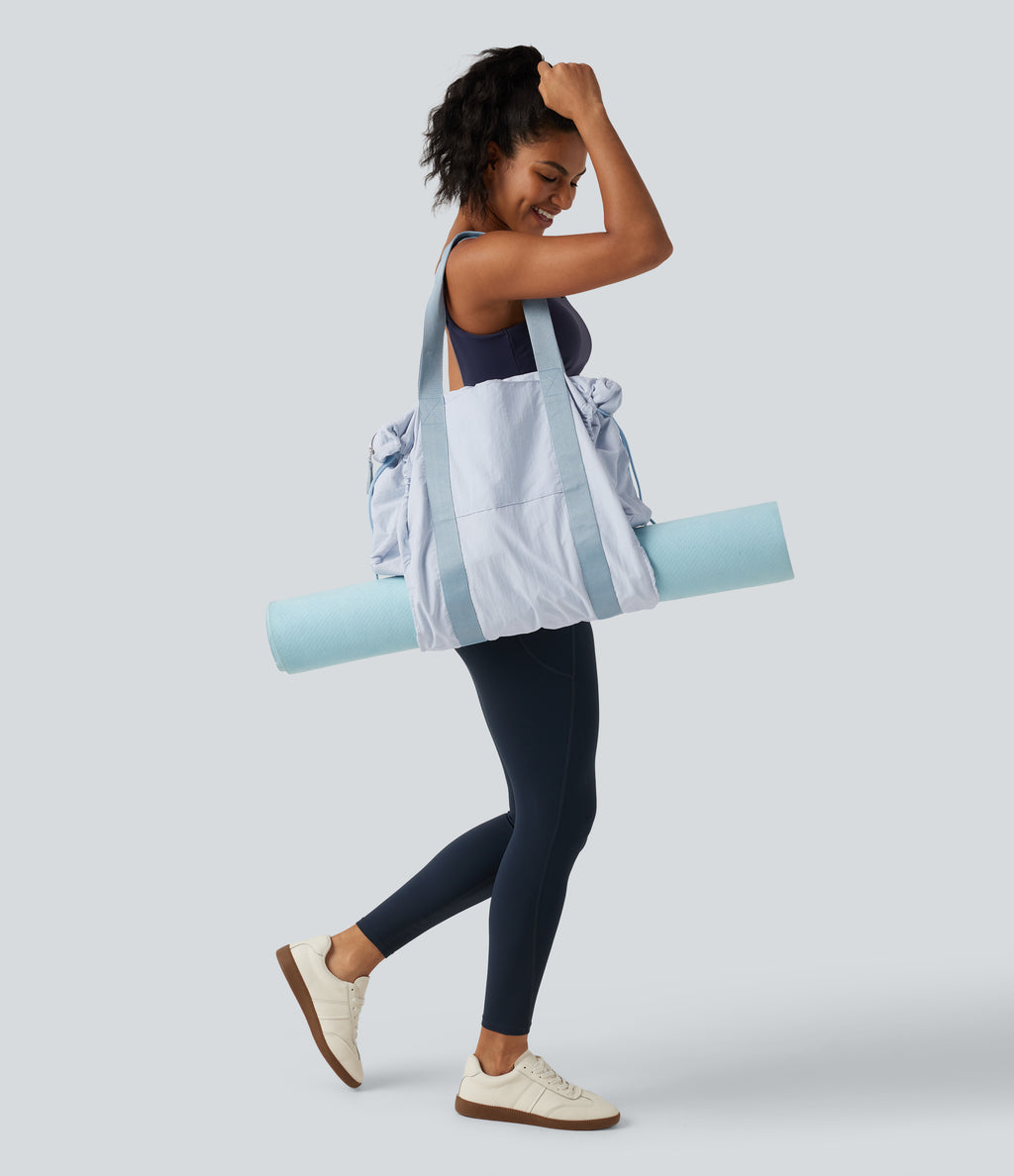 Plain Yoga Duffle Bag — Baby Blue — view 4