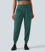 Speedwave Air Mid Rise Running Joggers with Pockets — Viridian — view 1