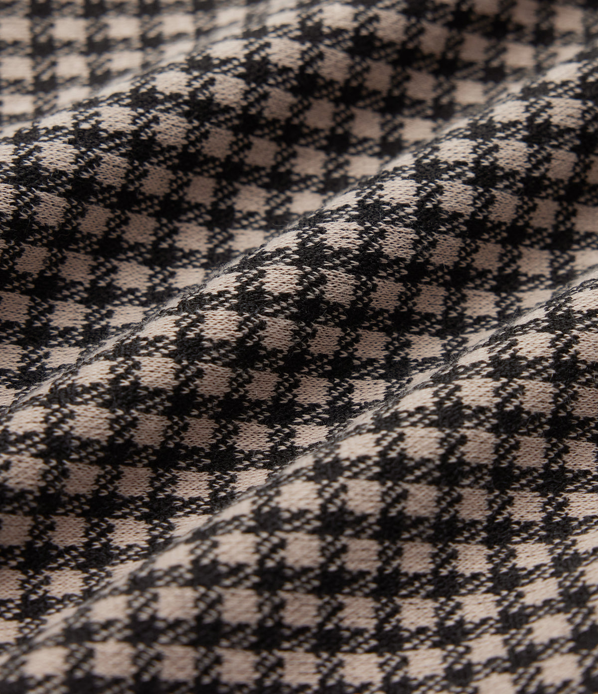 Boat Neck Sleeveless Gingham Casual Mini Dress with Pockets — Latte Night Grid — view 7