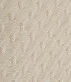 Polo Short Sleeve Cable Knit Work Jumper — Sandshell — view 8
