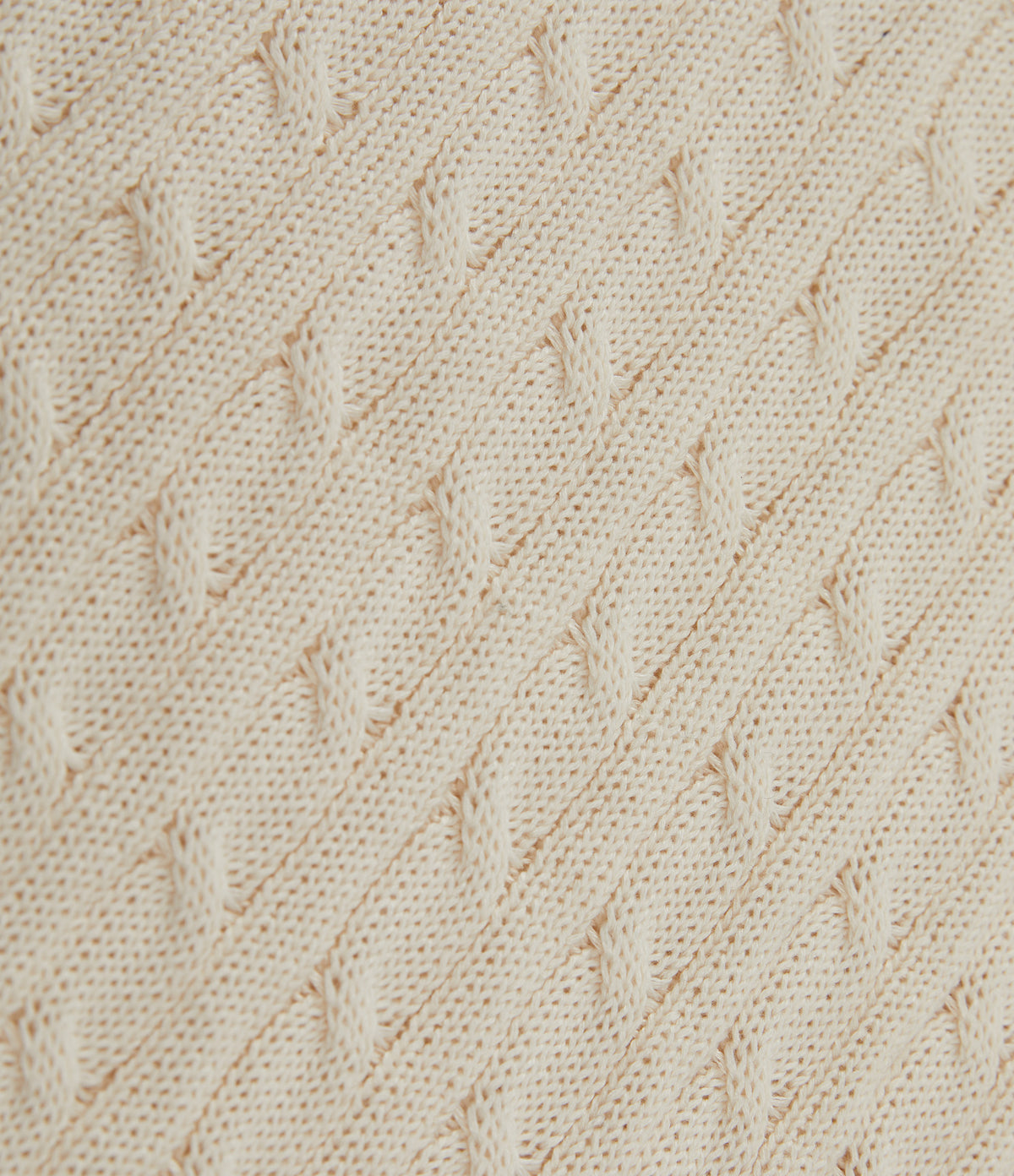 Polo Short Sleeve Cable Knit Work Jumper — Sandshell — view 8