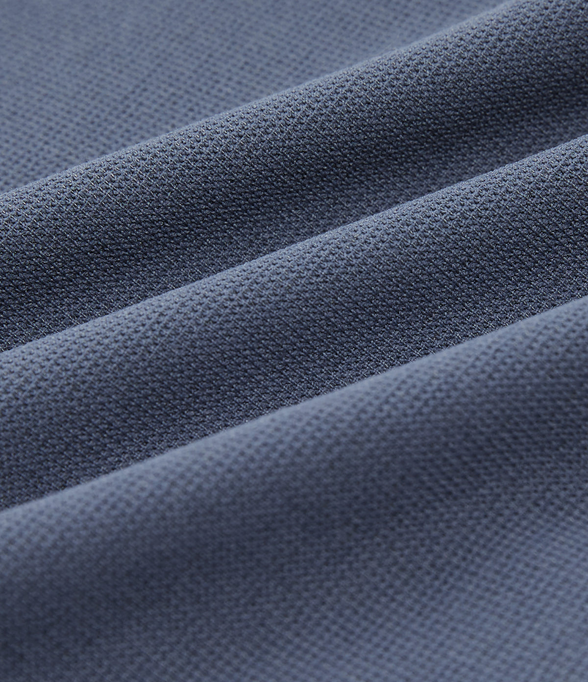 High Waisted Straight Leg Pintuck Waffle Work Trousers with Pockets — Grisaille — view 8
