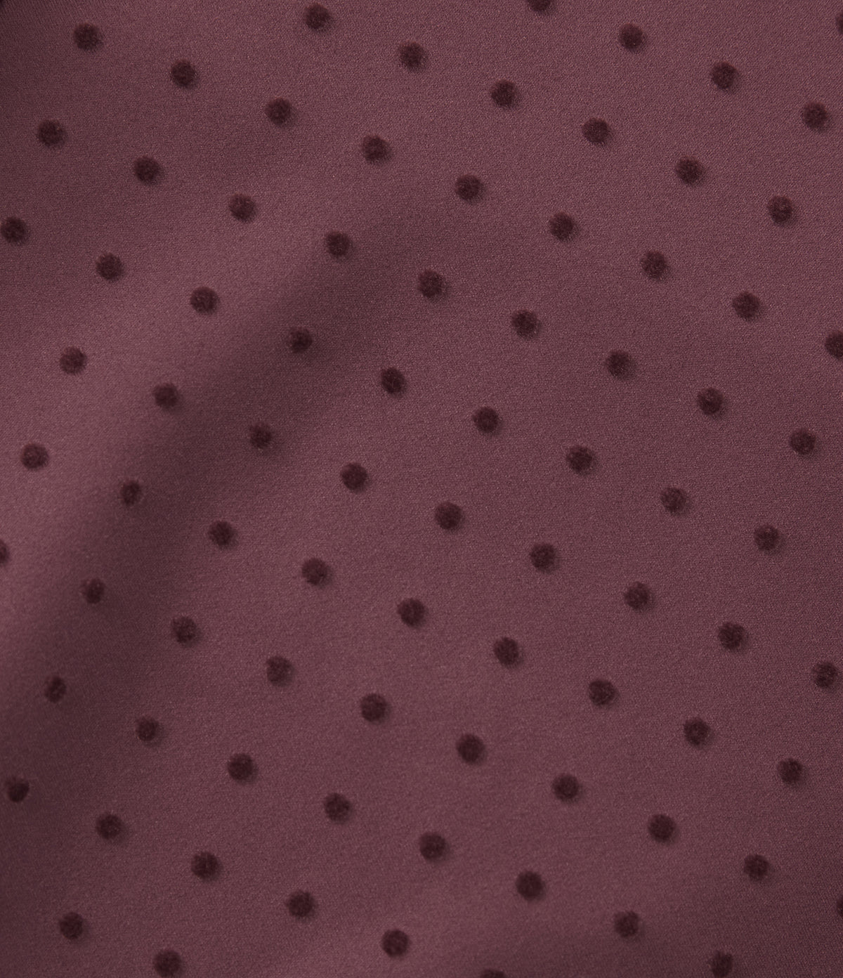Stand Collar Long Sleeve Thumb Hole Polka Dot Yoga Jacket with Pockets — Syrah Red Dot — view 8