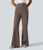 High Waisted Flare Colorful Casual Jeans with Pockets — Shopping Bag — view 1