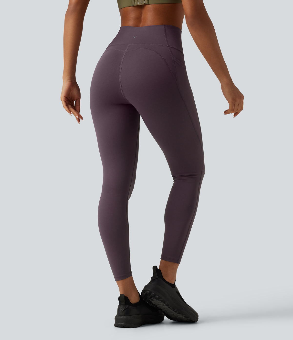 Speedwave High Waisted Tummy Control Training & Running Leggings with Pockets — Dusky Evening purple — view 2
