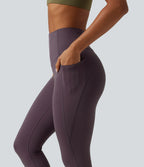 Speedwave High Waisted Tummy Control Training & Running Leggings with Pockets — Dusky Evening purple — view 6