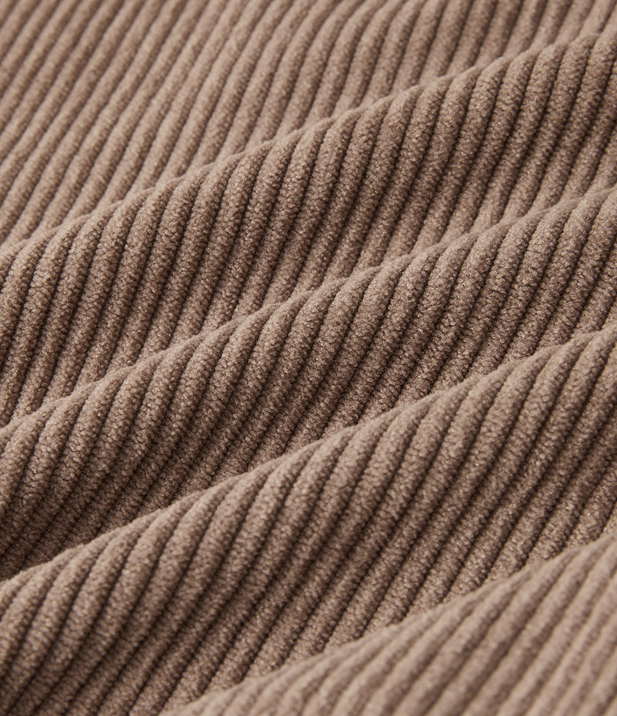 High Waisted Tapered Rolled Hem Corduroy Work Trousers with Pockets — Acorn — view 8