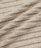 Ribbed Knit Batwing Long Sleeve Belted Casual Longline Cardigan — Ridge Sand Khaki — view 8
