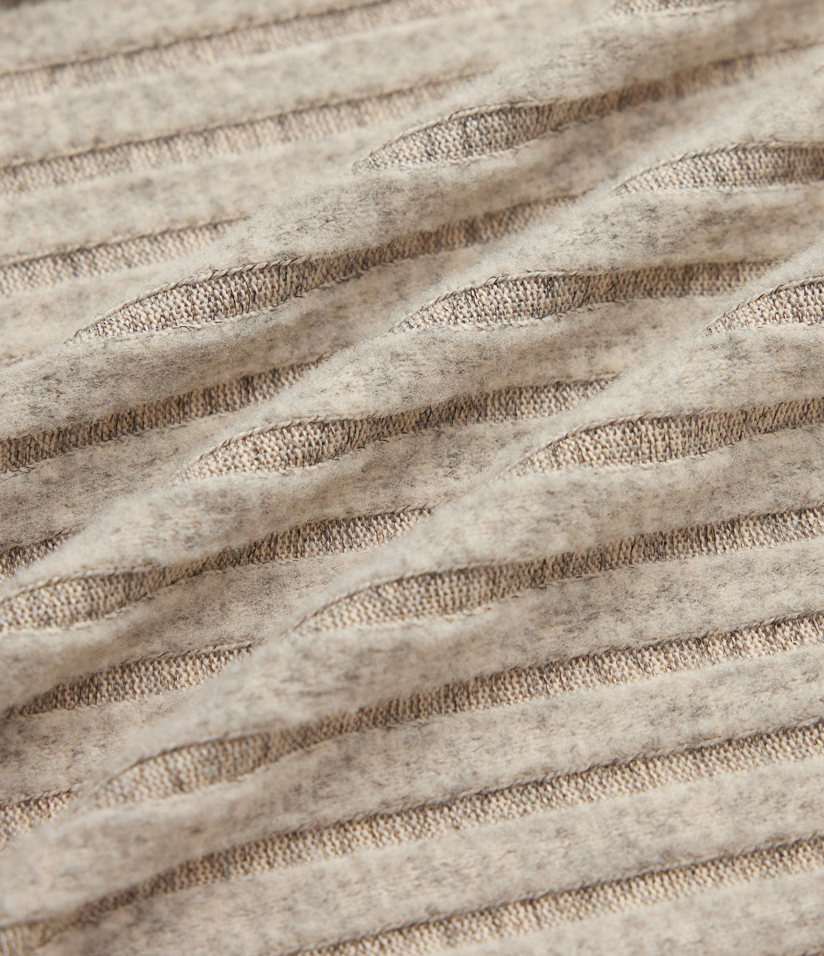 Ribbed Knit Batwing Long Sleeve Belted Casual Longline Cardigan — Ridge Sand Khaki — view 8