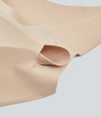 U Neck Built-in Bra Casual Wireless Bra — Hazelnut — view 5