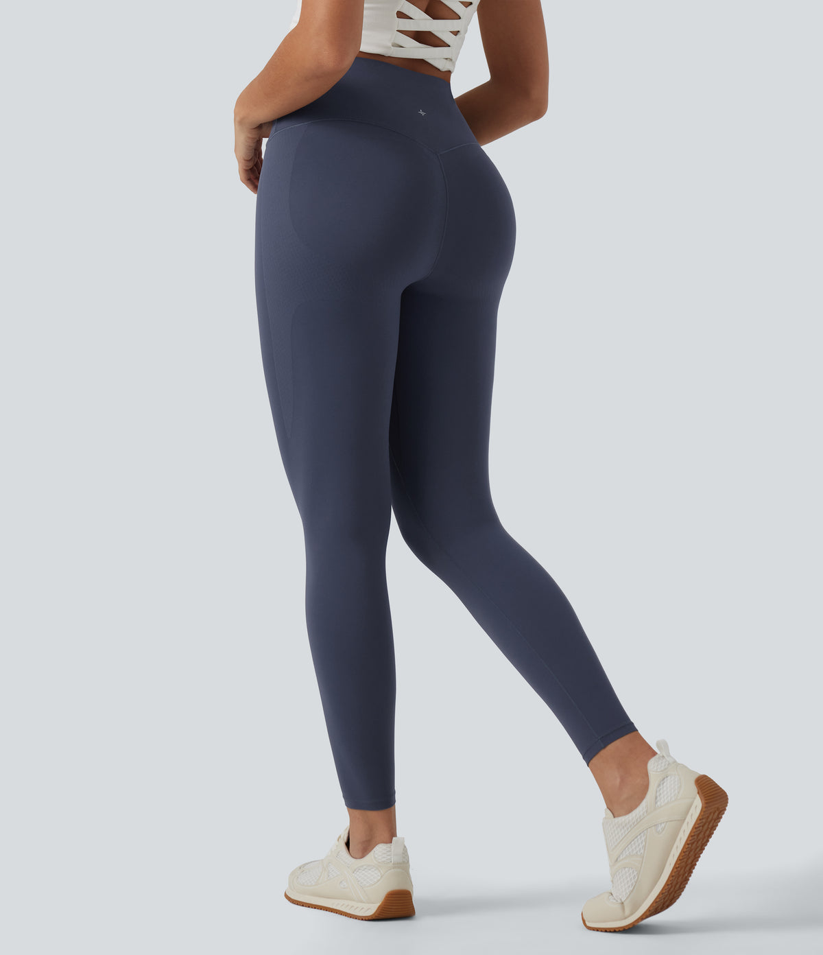InstantCool High Waisted Tummy Control Butt Lifting Skinny Leggings — Mood Indigo — view 2