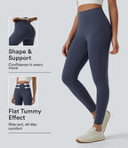 InstantCool High Waisted Tummy Control Butt Lifting Skinny Leggings — Mood Indigo — view 1