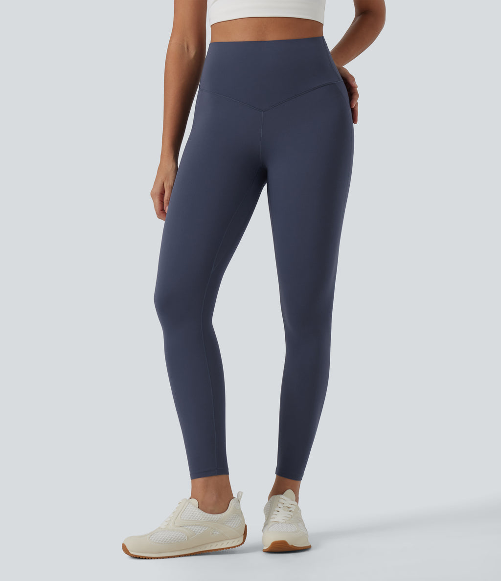 InstantCool High Waisted Tummy Control Butt Lifting Skinny Leggings — Mood Indigo — view 3