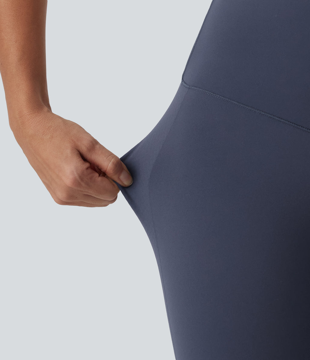InstantCool High Waisted Tummy Control Butt Lifting Skinny Leggings — Mood Indigo — view 7