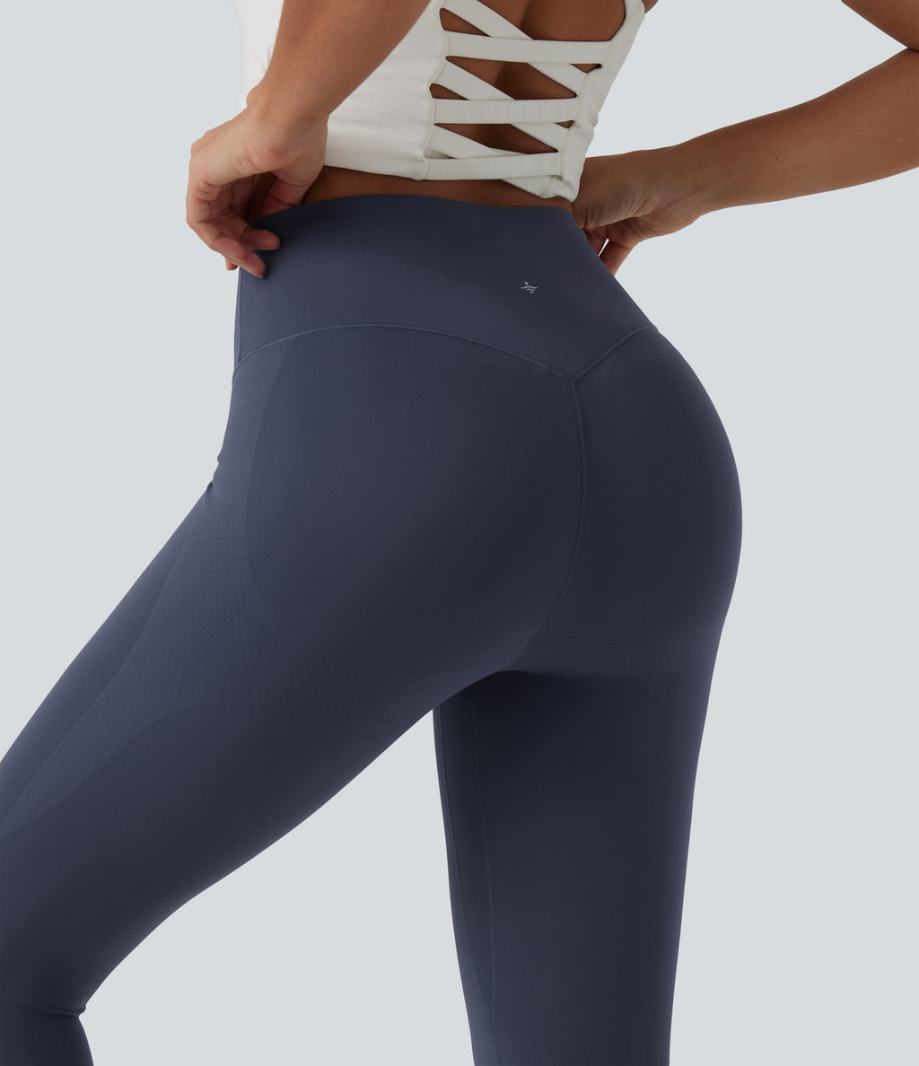 InstantCool High Waisted Tummy Control Butt Lifting Skinny Leggings — Mood Indigo — view 5