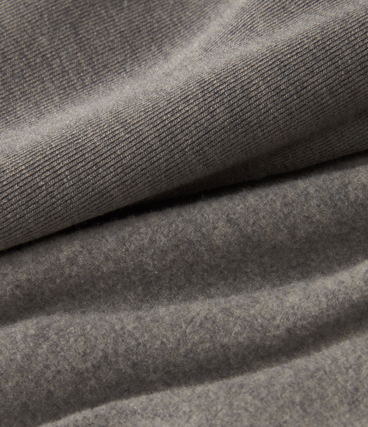 Boat Neck Raglan Long Sleeve Thermal Casual Top — Mottled Cloud Grey — view 8