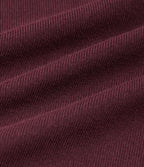 Mock Neck Long Sleeve A-Line Casual Mini Sweater Dress with Pockets — Tawny Port — view 8