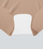Low Rise Seamless Casual Underwear Panties — Toasted Almond — view 5