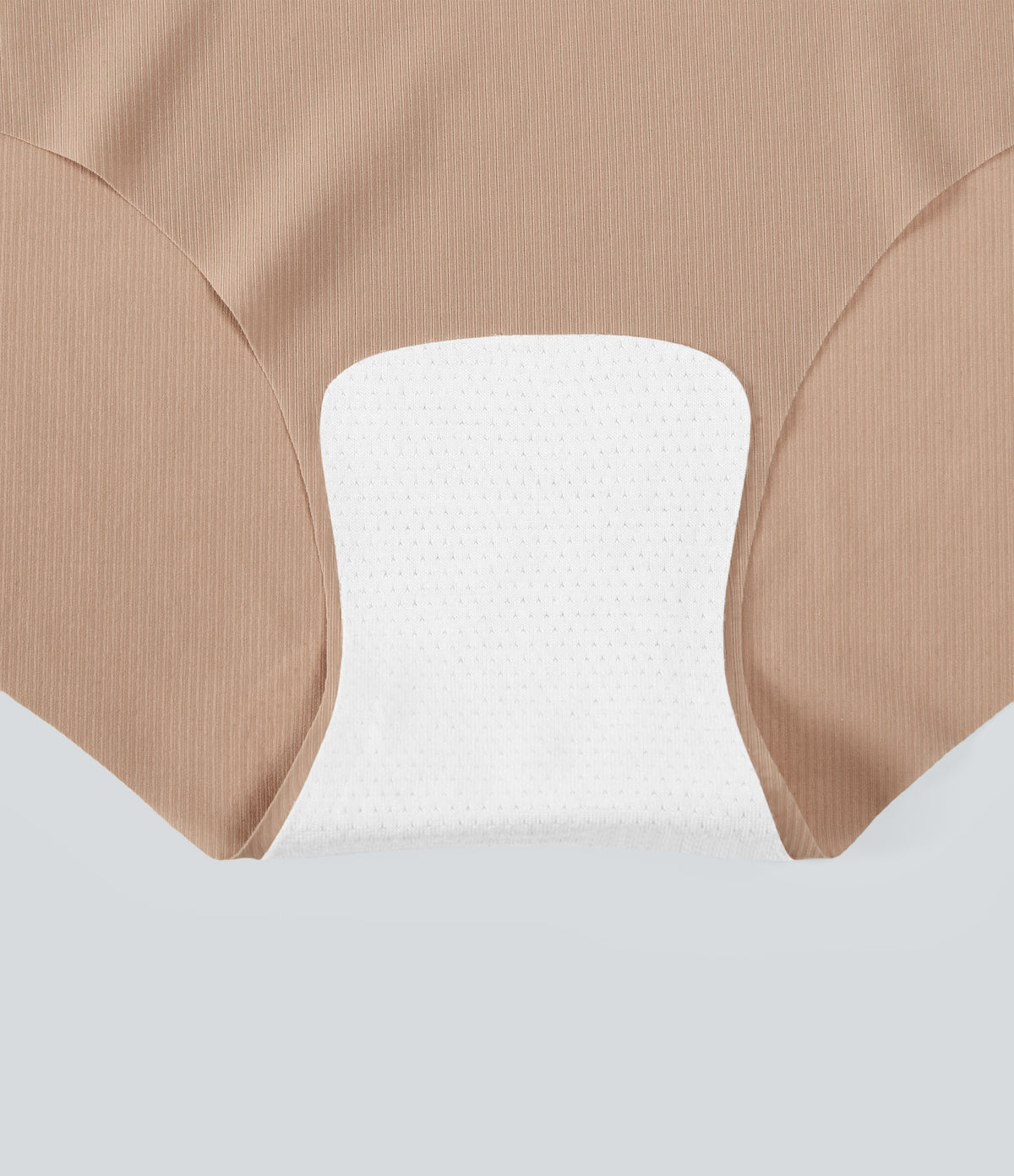 Low Rise Seamless Casual Underwear Panties — Toasted Almond — view 5