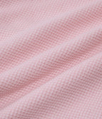 Mid Rise Drawstring Wide Leg Waffle Casual Cotton Shorts 3" with Pockets — Bashful Pink — view 7