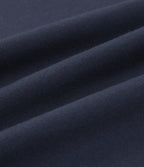Round Neck Long Sleeve Casual Cotton Sweatshirt — Night Blue — view 7