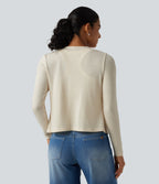 Open Front Long Sleeve Casual Cardigan — Pop Sprinkle — view 2