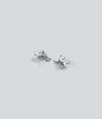 Party Stud Earrings — Silver — additional view