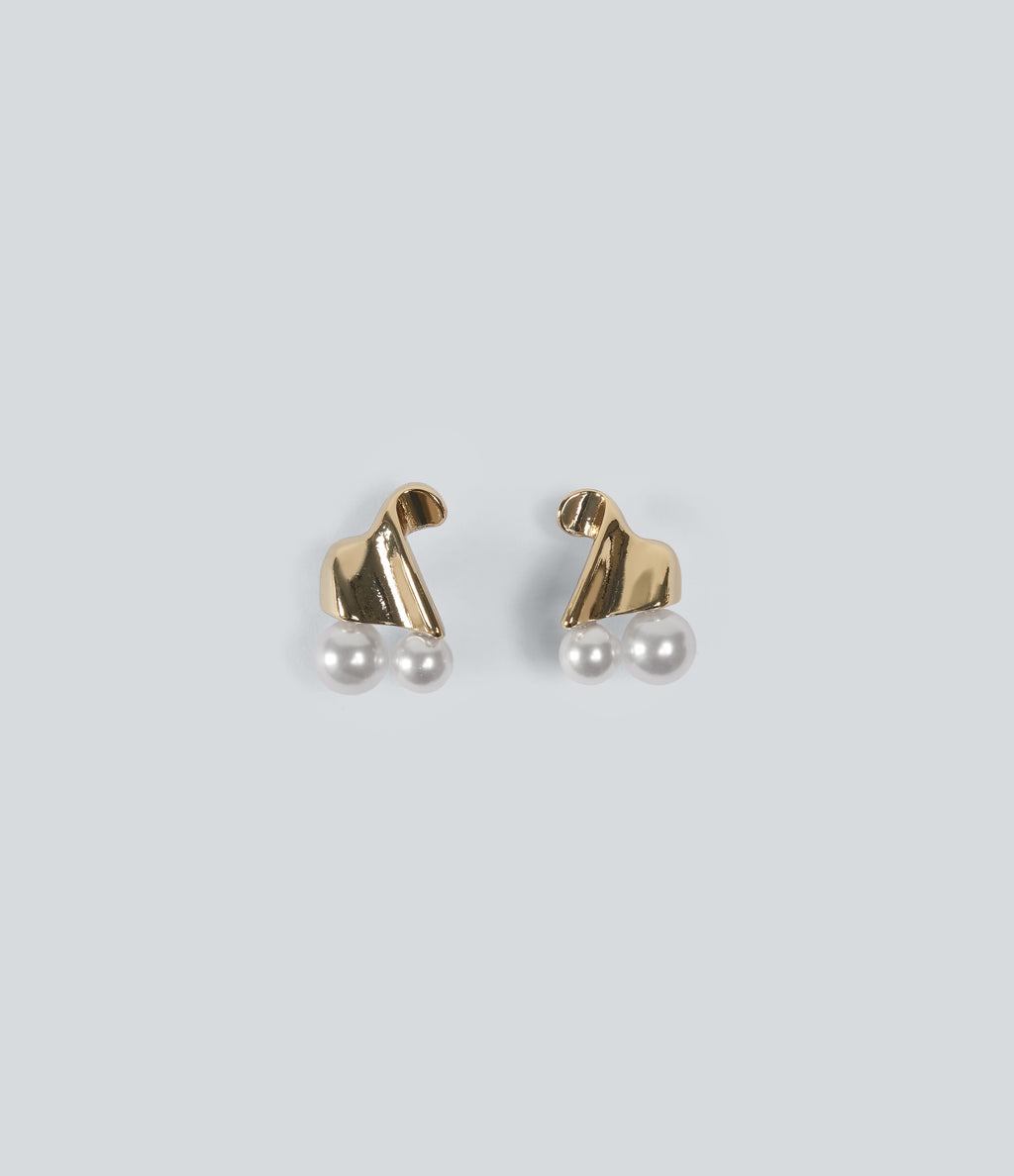 Party Stud Earrings — Gold — view 1