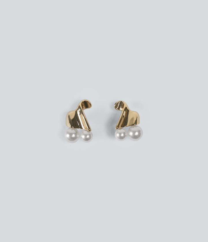 Party Stud Earrings — Gold — view 1
