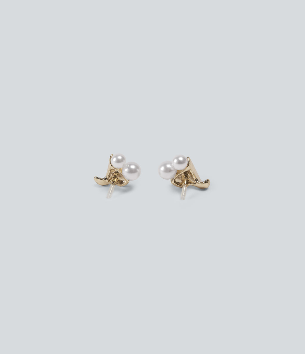 Party Stud Earrings — Gold — view 3