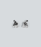 Party Stud Earrings — Silver — view 4