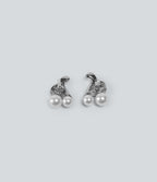 Party Stud Earrings — Silver — additional view