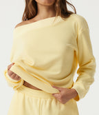 Long Sleeve Casual Sweatshirt — Pear Sorbet — view 8