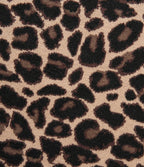 High Waisted Leopard Print Bodycon Casual Mini Sweater Skirt — Black Coffee Leopard Print — view 6