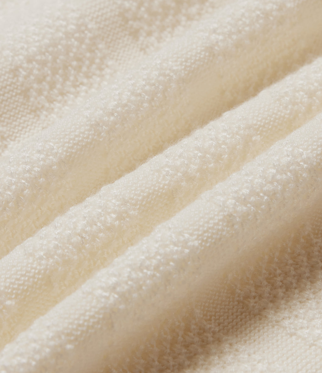 Long Sleeve Color Block Work Jumper — Rice Khaki — view 8