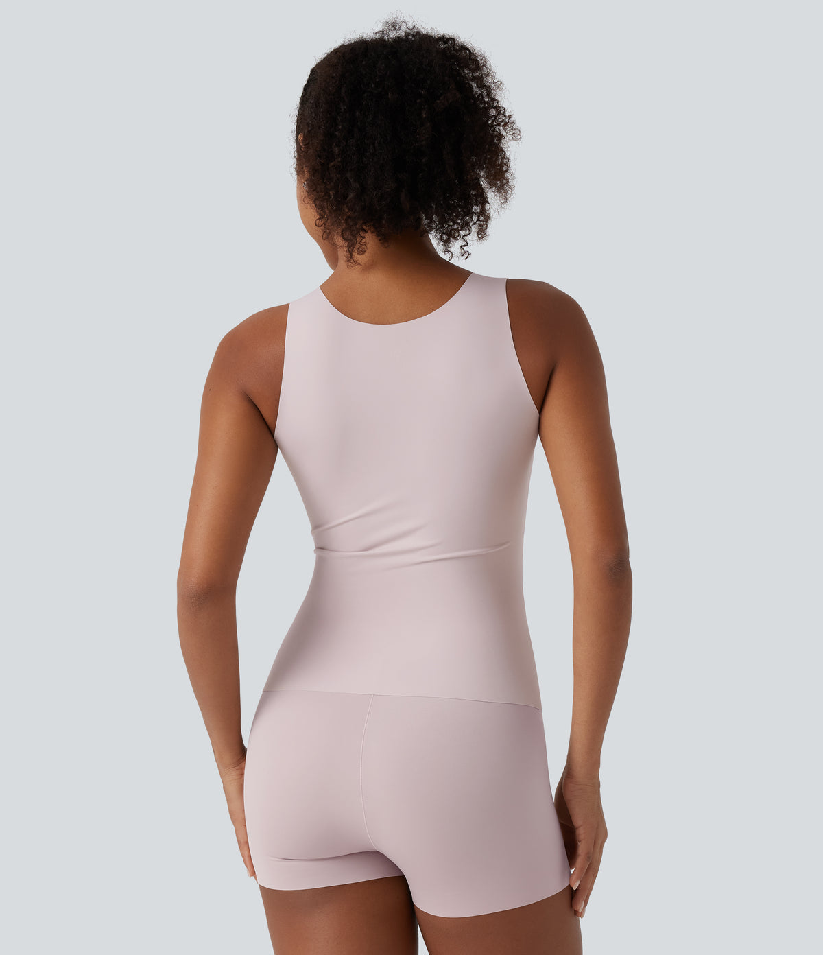 U Neck Push-Up Built-in Bra Casual Underwear — Hushed Violet — view 2
