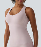 U Neck Push-Up Built-in Bra Casual Underwear — Hushed Violet — view 5