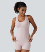 U Neck Push-Up Built-in Bra Casual Underwear — Hushed Violet — view 4